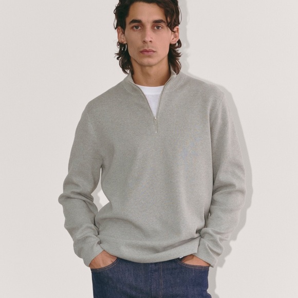 NWT Everlane The No-Sweat Quarter-Zip (Sz M) - Picture 2 of 16